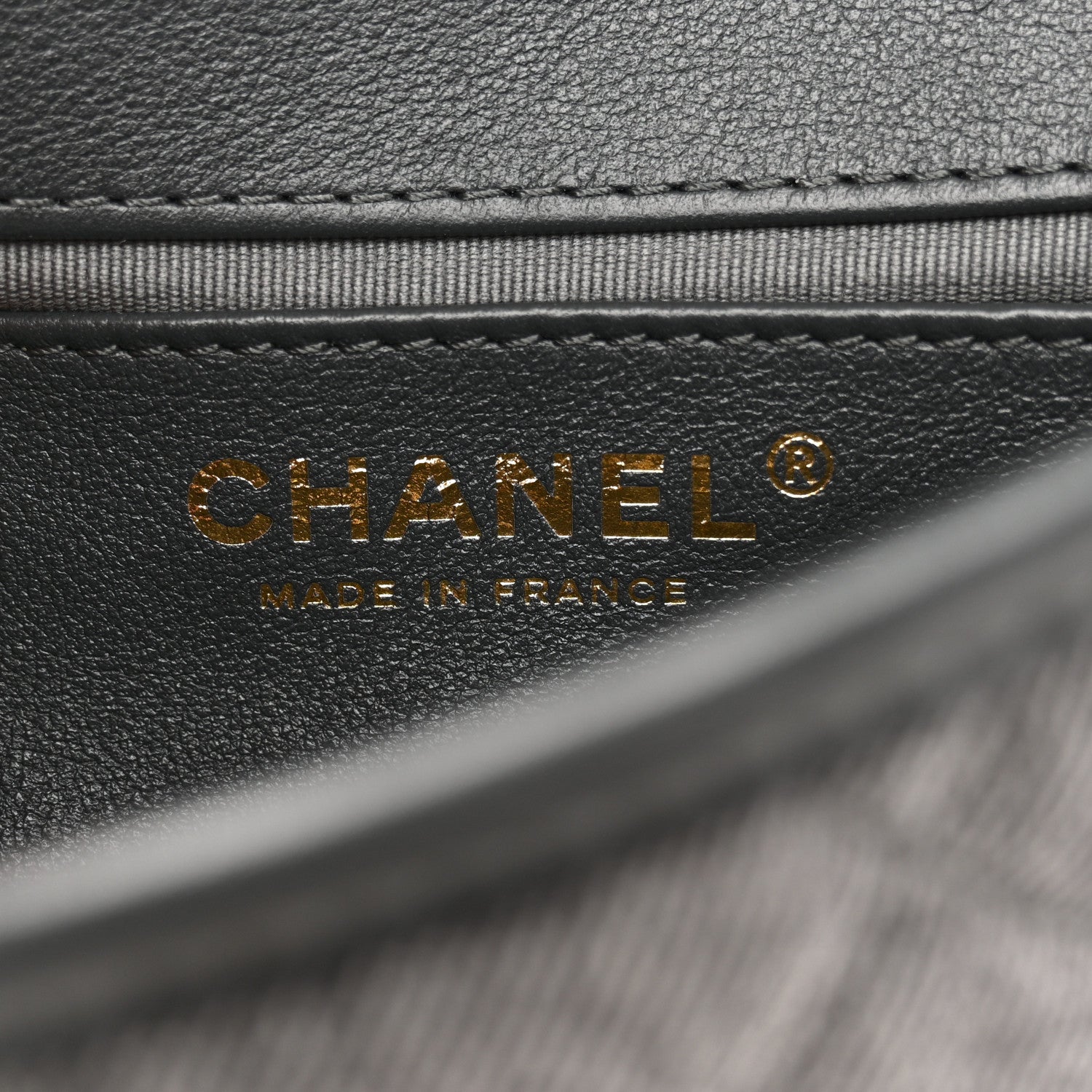 Chanel Denim Quilted Mini Flap Grey