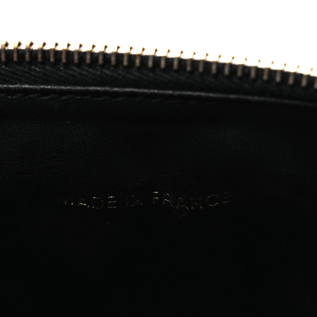 Chanel Caviar Vanity Cosmetic Case Black