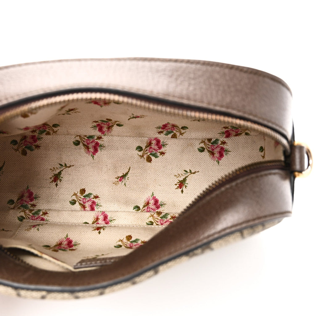 Gucci GG Supreme Monogram Web Neo Vintage Shoulder Bag Beige New Acero Crop
