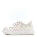 Gucci Calfskin GG Tennis Embossed Perforated Mens Interlocking G 55mm Sneakers 9.5 Great White