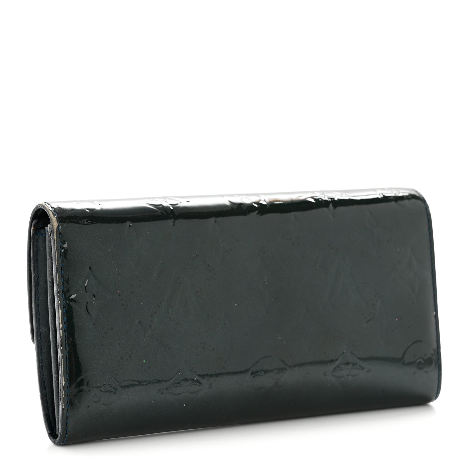 Louis Vuitton Vernis Sarah Wallet Blue Nuit