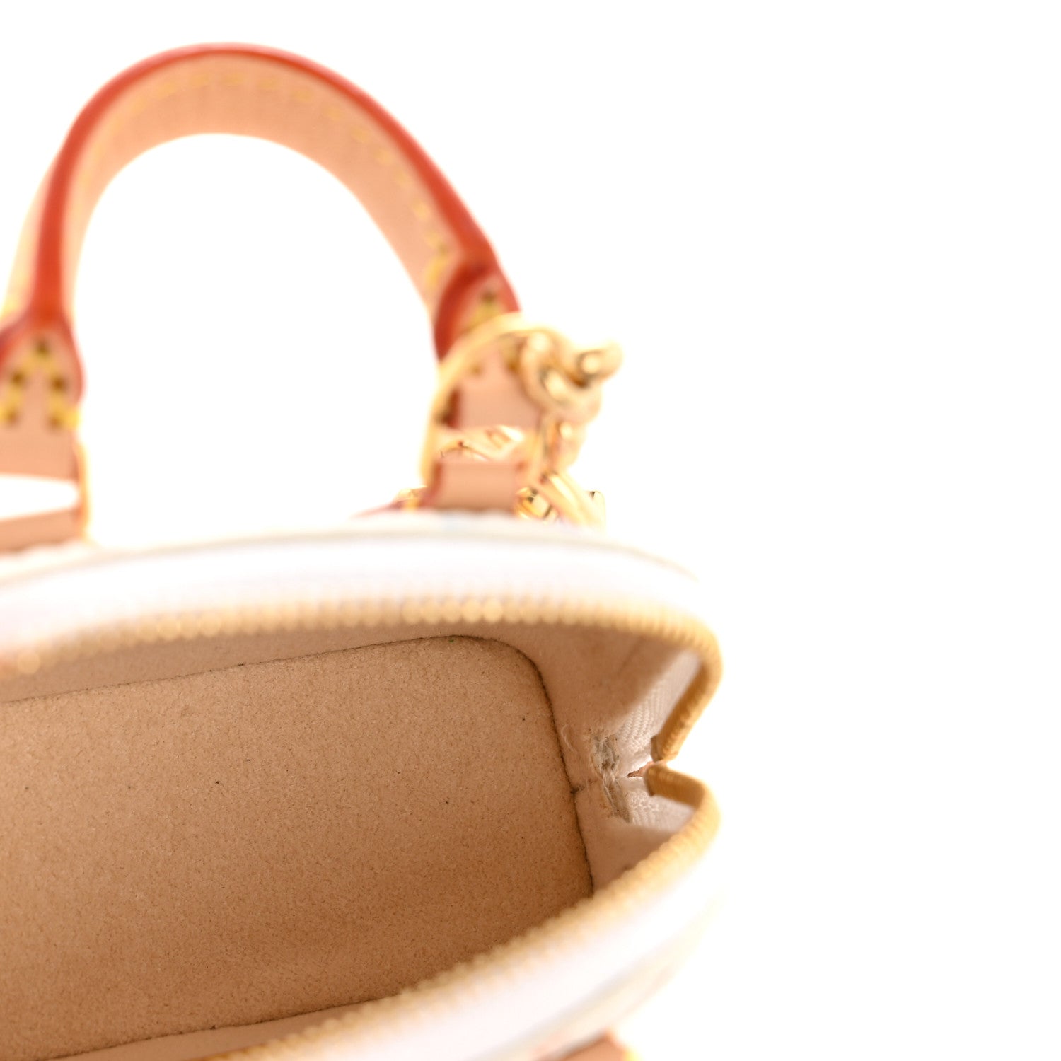 Louis Vuitton LV x TM Monogram Multicolor Micro Alma Bag Charm White