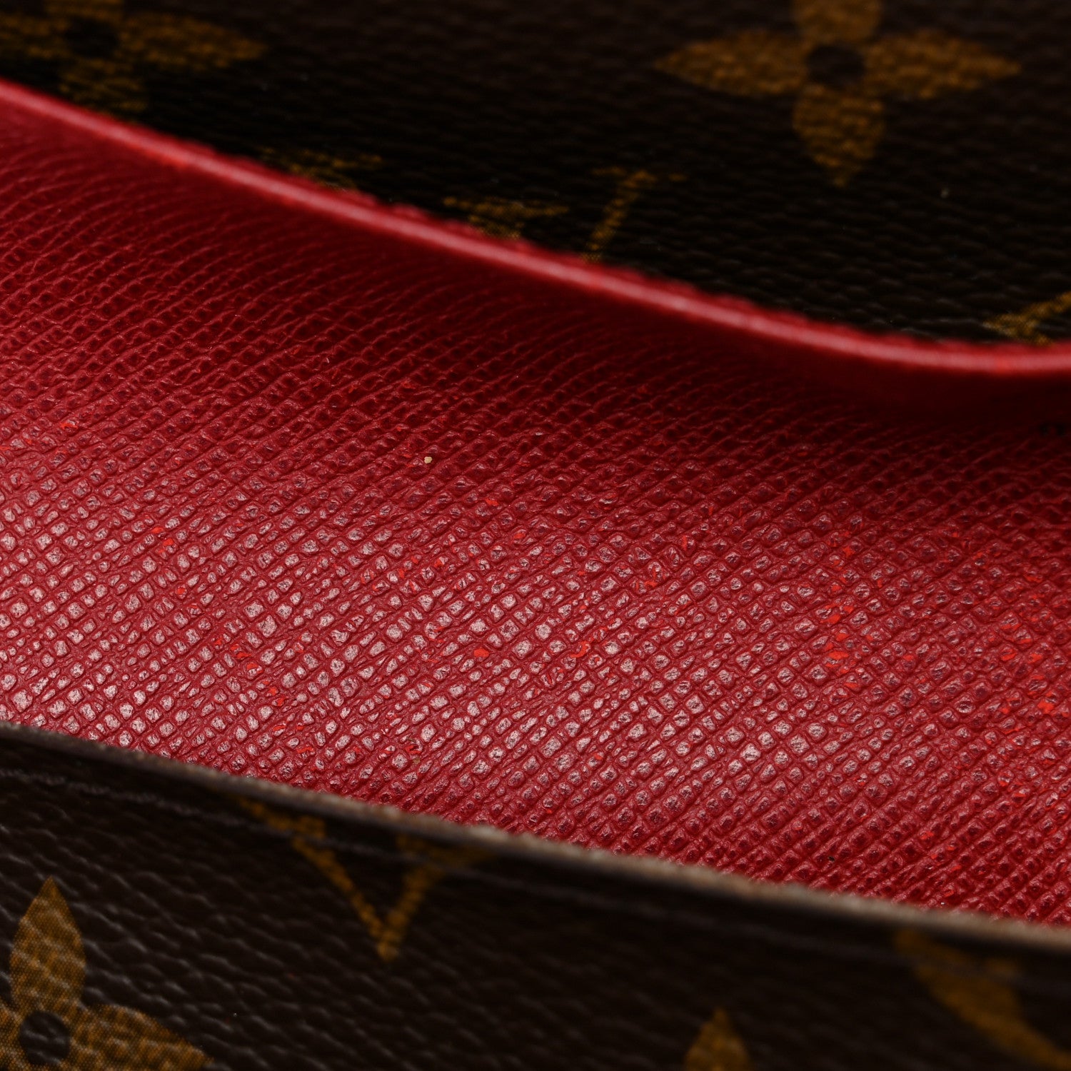 Louis Vuitton Monogram Emilie Wallet Red