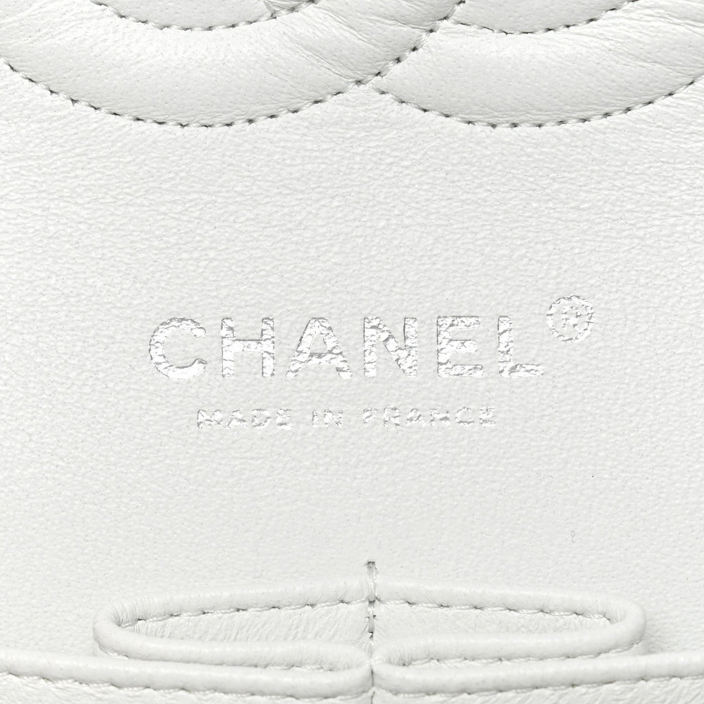 Chanel Caviar Quilted Medium Double Flap White