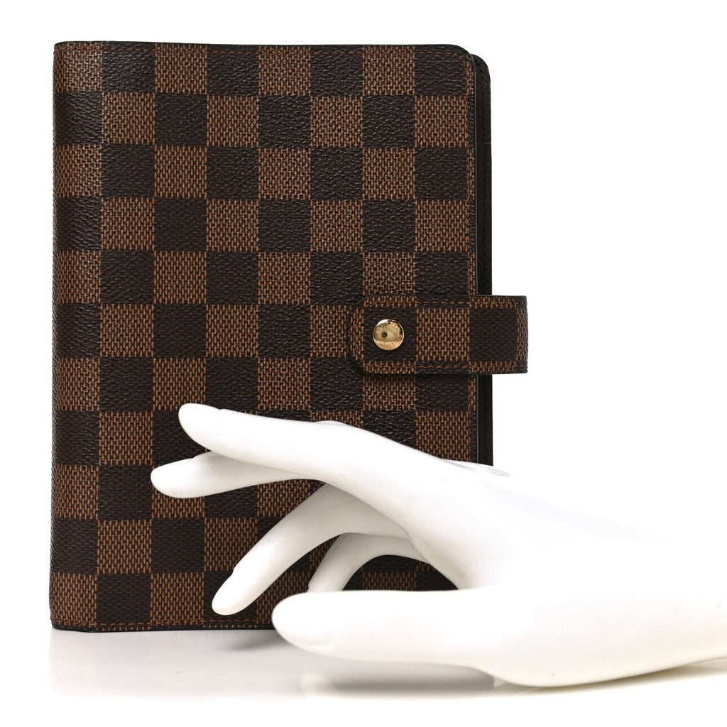 Louis Vuitton Damier Ebene Medium Ring Agenda Cover