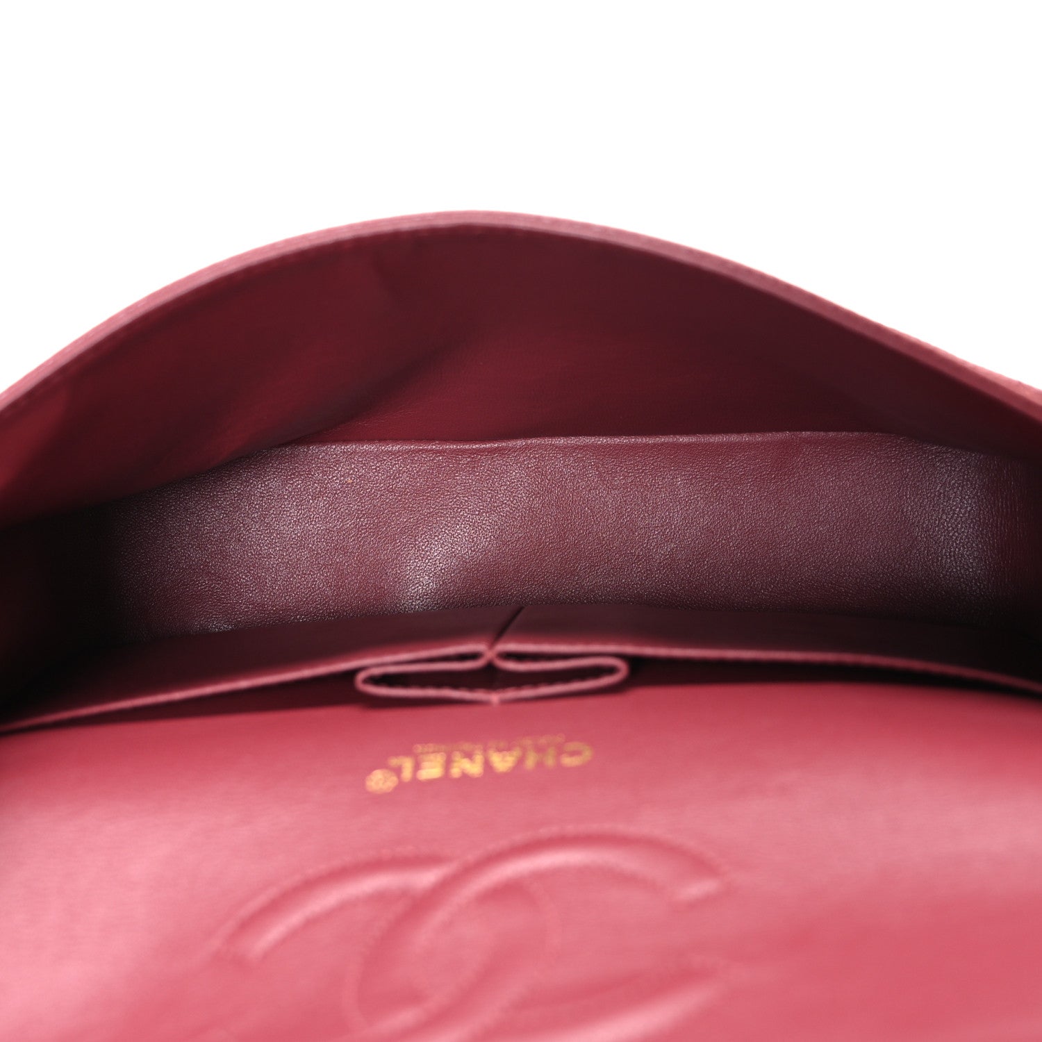 Chanel Caviar Quilted Medium Double Flap Dark Pink