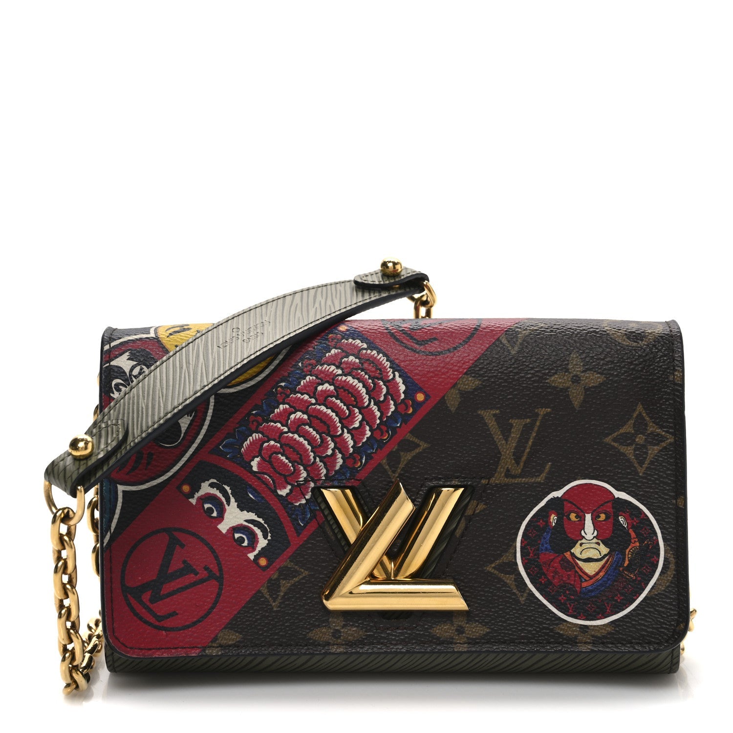 Louis Vuitton Monogram Epi Kabuki Twist Chain Wallet