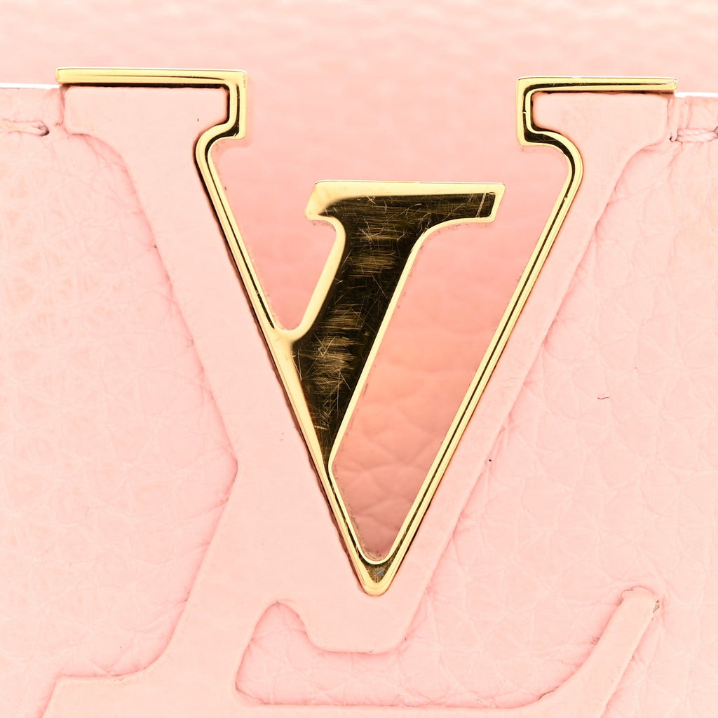 Louis Vuitton Taurillon Capucines BB Rose Jasmin