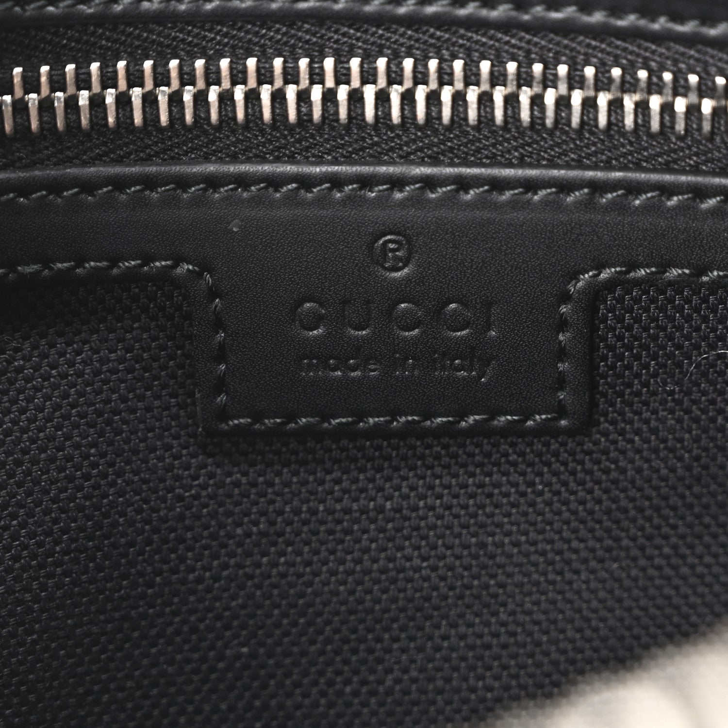 Gucci Soft GG Supreme Monogram Web Belt Bag Black Grey