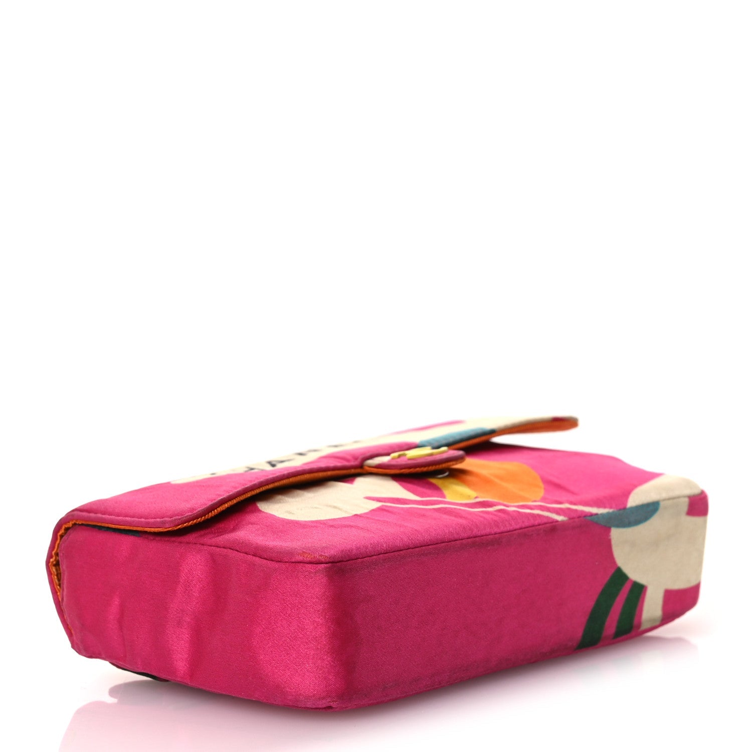 Chanel Satin Mini Convertible Flap Pink Multicolor