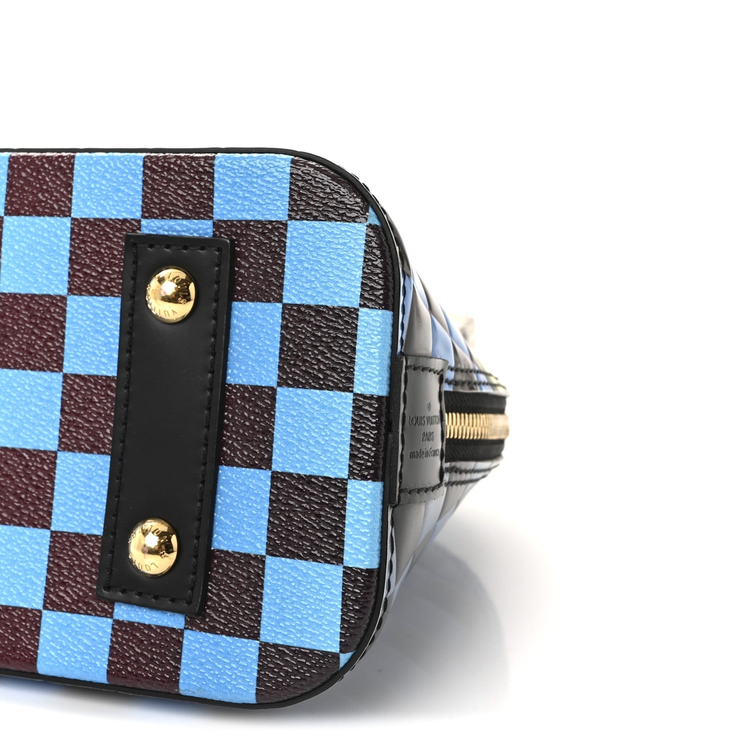 Louis Vuitton Epi Damier Race Alma BB Blue Vert