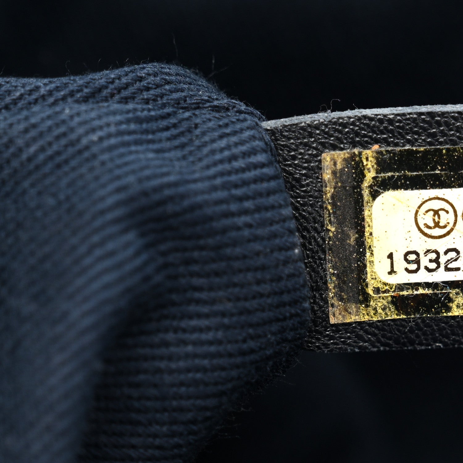 Chanel Iridescent Calfskin Triple Stitched Medium Flap Navy