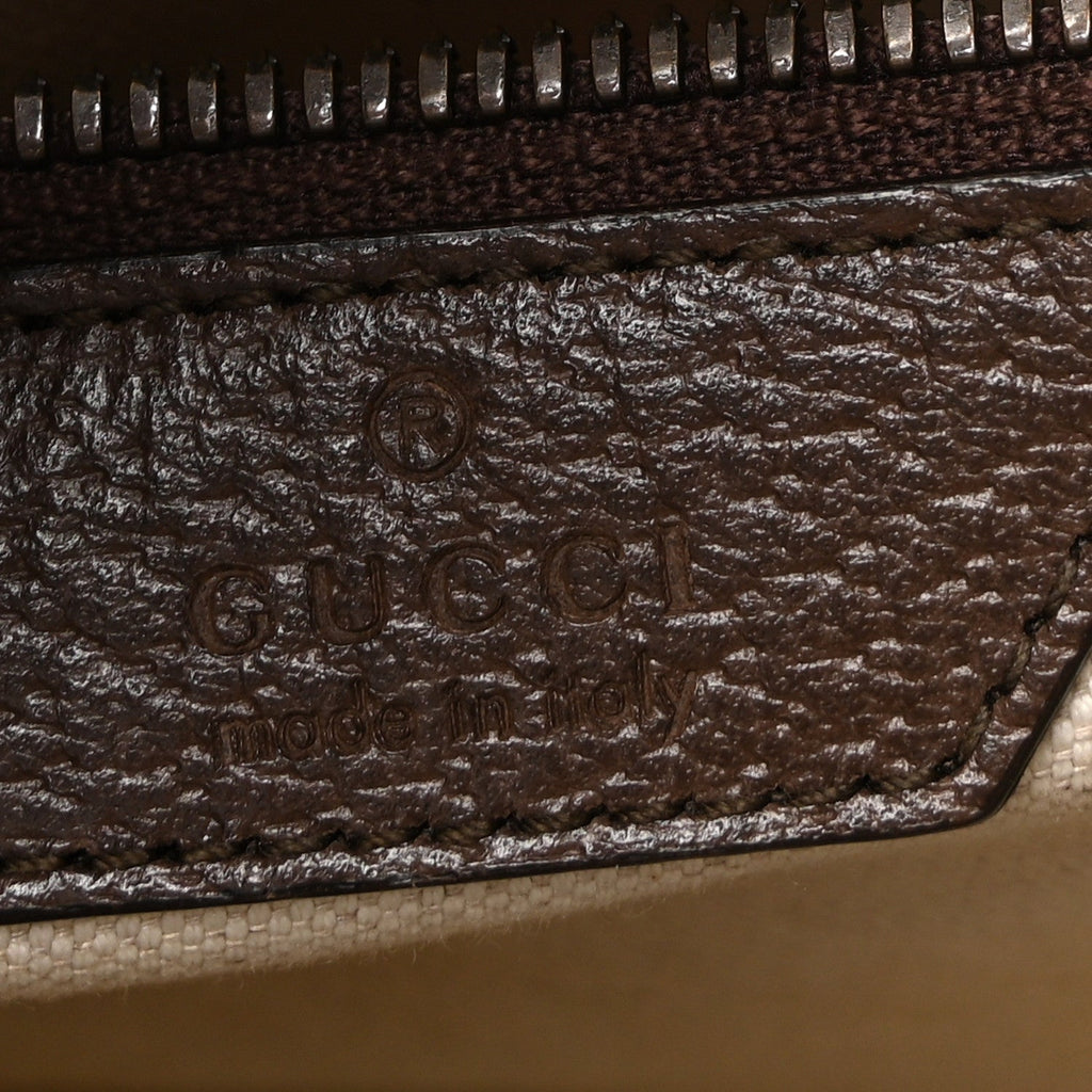 Gucci GG Supreme Monogram Textured Dollar Calfskin Web Gucci Tiger Small Retro Interlocking G Tote Bag Beige Ebony Live Red New Shamarock New Acero