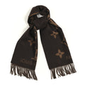 Louis Vuitton Cashmere Monogram Reykjavik Scarf Dark Brown