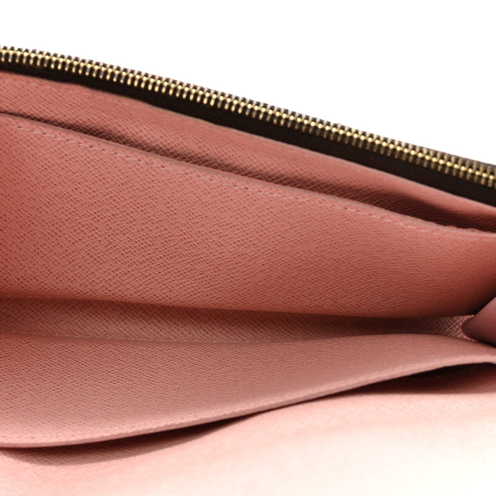Louis Vuitton Damier Ebene Caissa Wallet Rose Ballerine