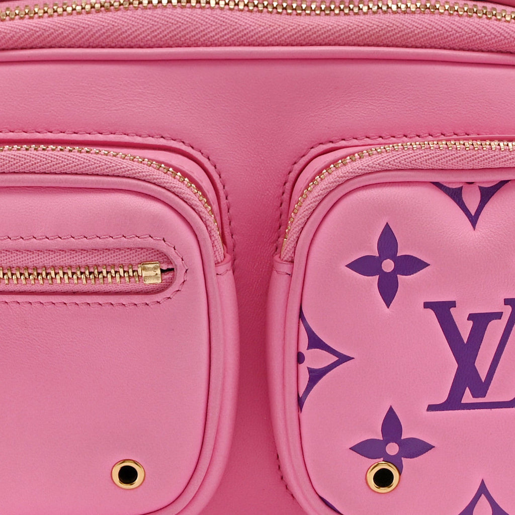 Louis Vuitton Calfskin Embossed Monogram Vuittamins Utility Crossbody Rose Violet