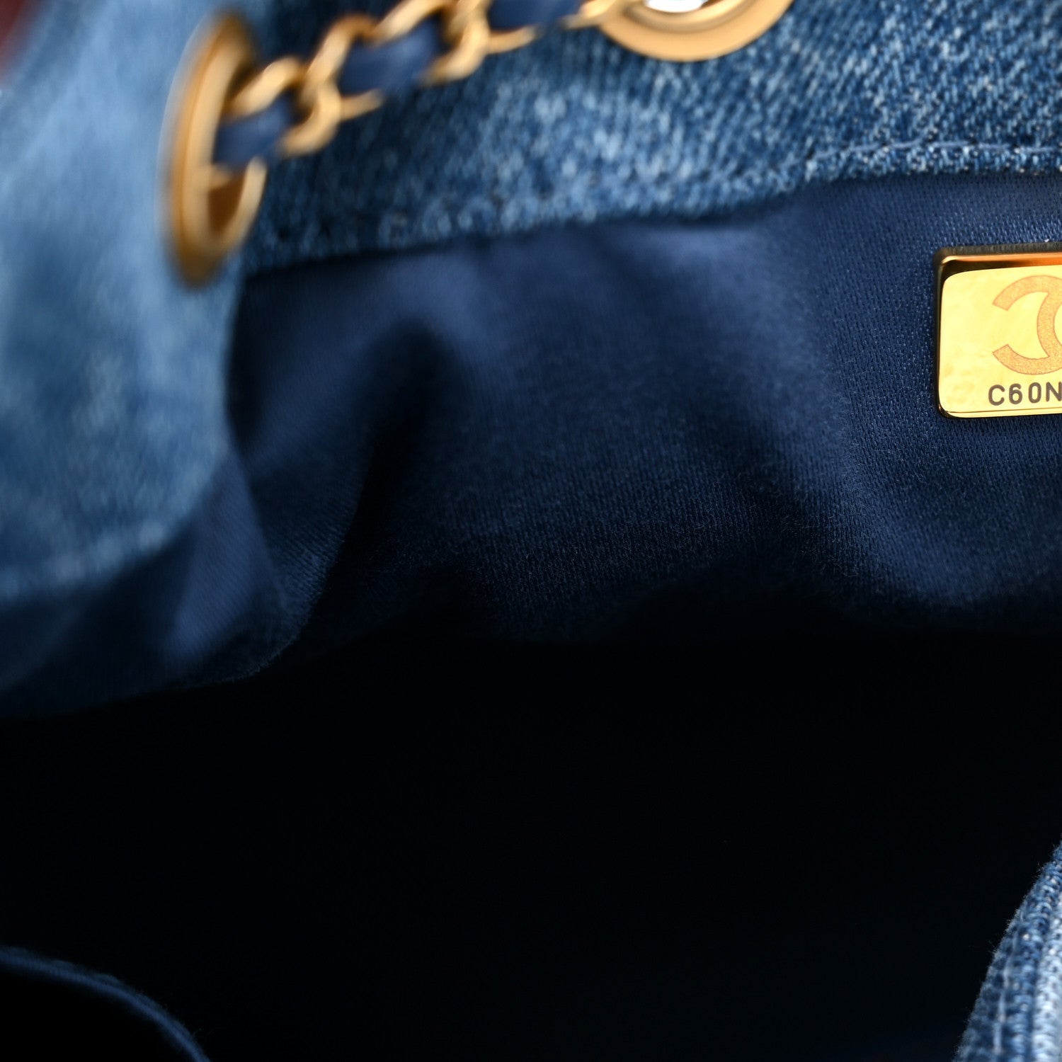 Chanel Washed Denim Quilted Small Chanel 25 Handbag Blue