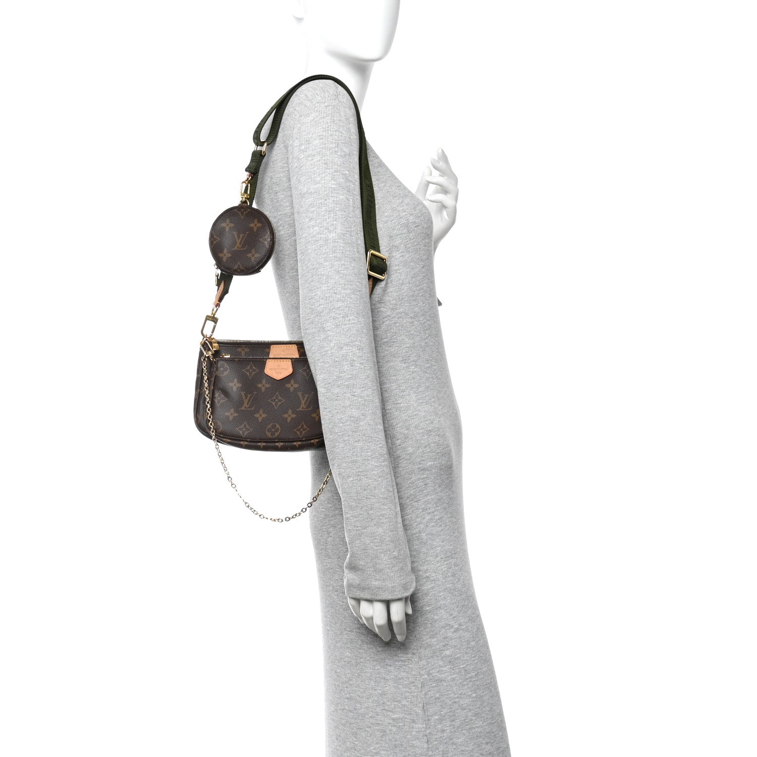 Louis Vuitton Monogram Multi Pochette Accessories Kaki