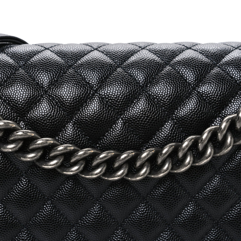 Chanel Caviar Quilted Large Boy Flap Black