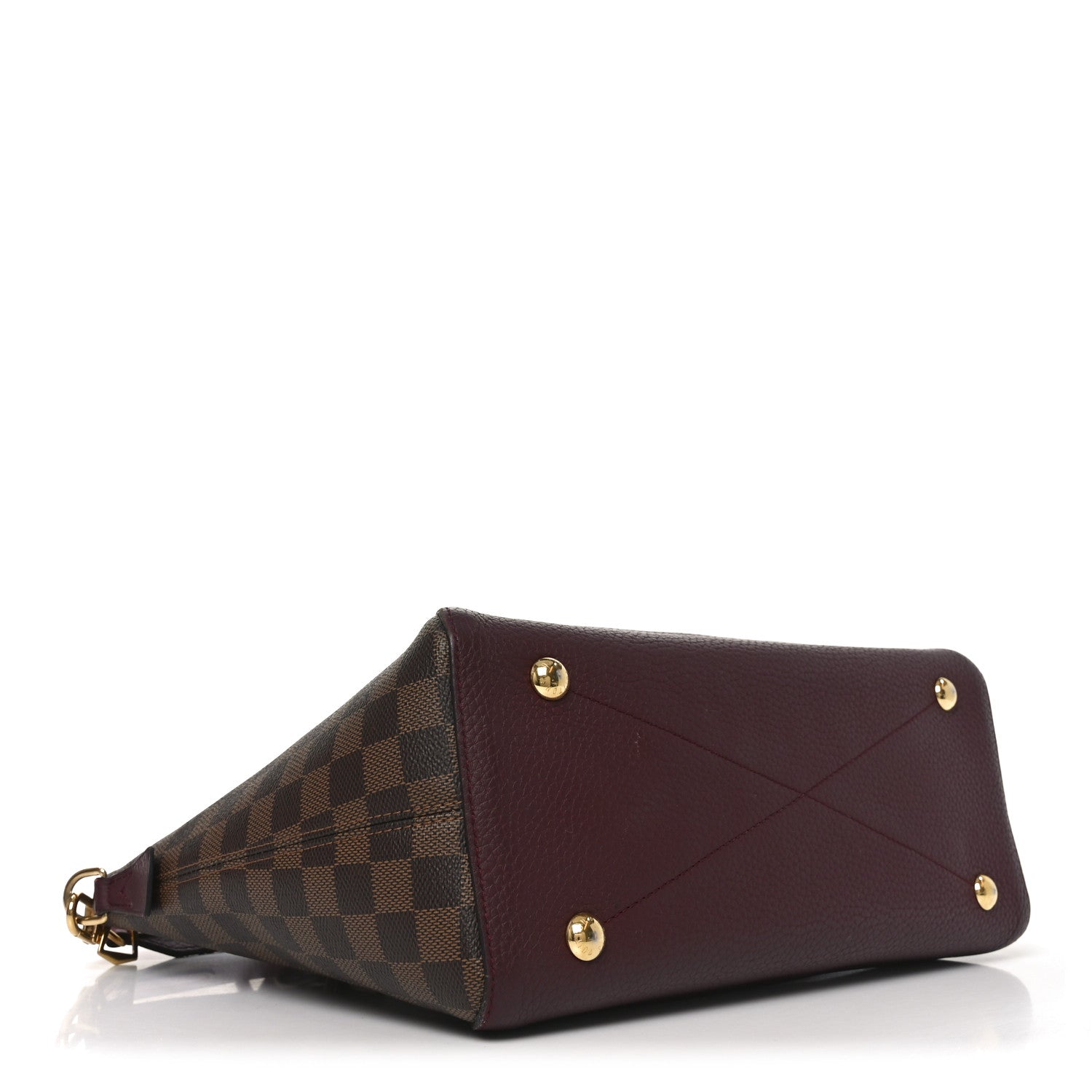 Louis Vuitton Damier Ebene Cuir Taurillon Hyde Park Fuchsia