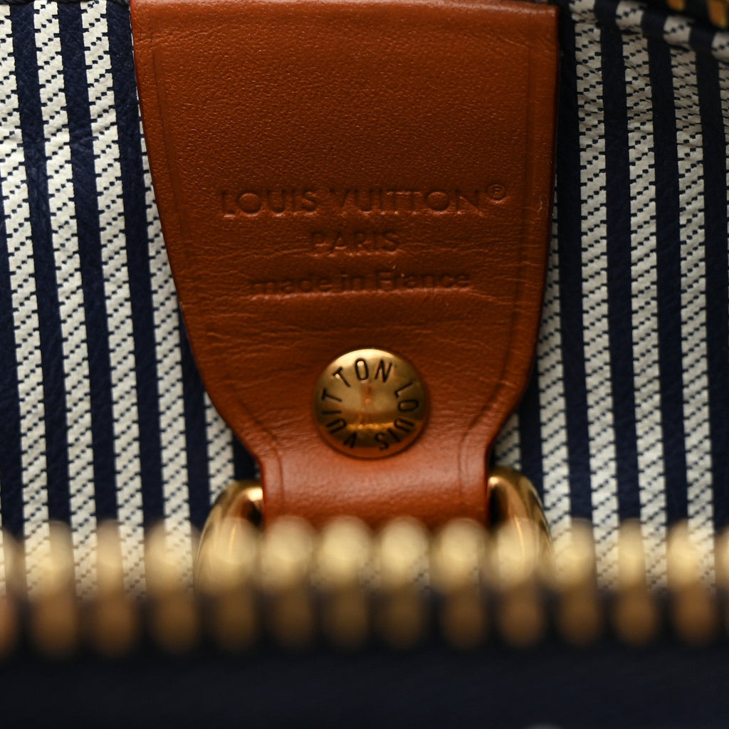 Louis Vuitton Calfskin Monogram Speedy P9 Bandouliere 30 Indigo