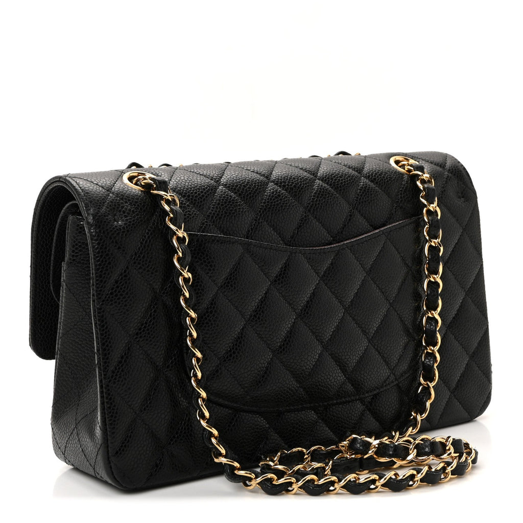 Chanel Caviar Quilted Medium Double Flap Black