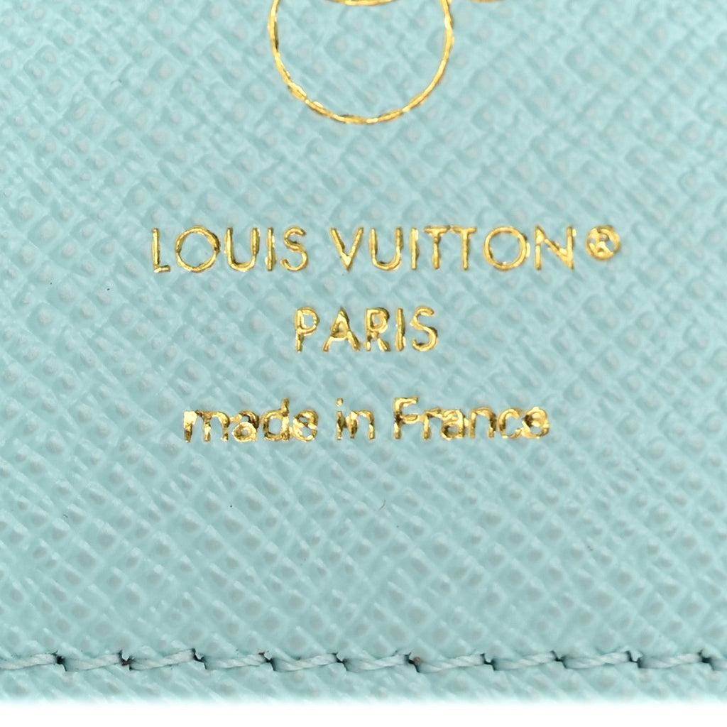 Louis Vuitton Monogram Snow Show Lisa Wallet Azur Frost