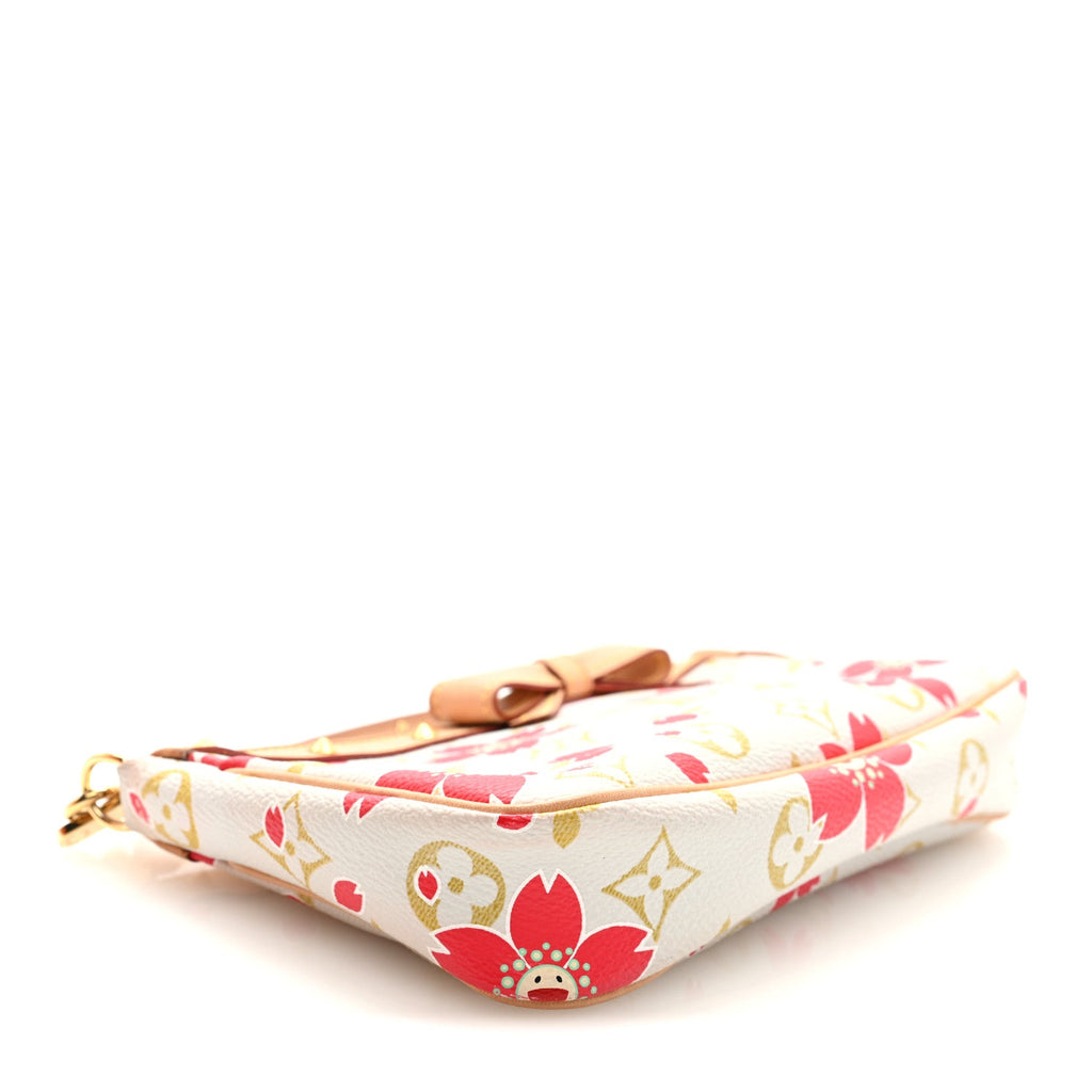 Louis Vuitton Monogram Cherry Blossom Pochette Accessories Red
