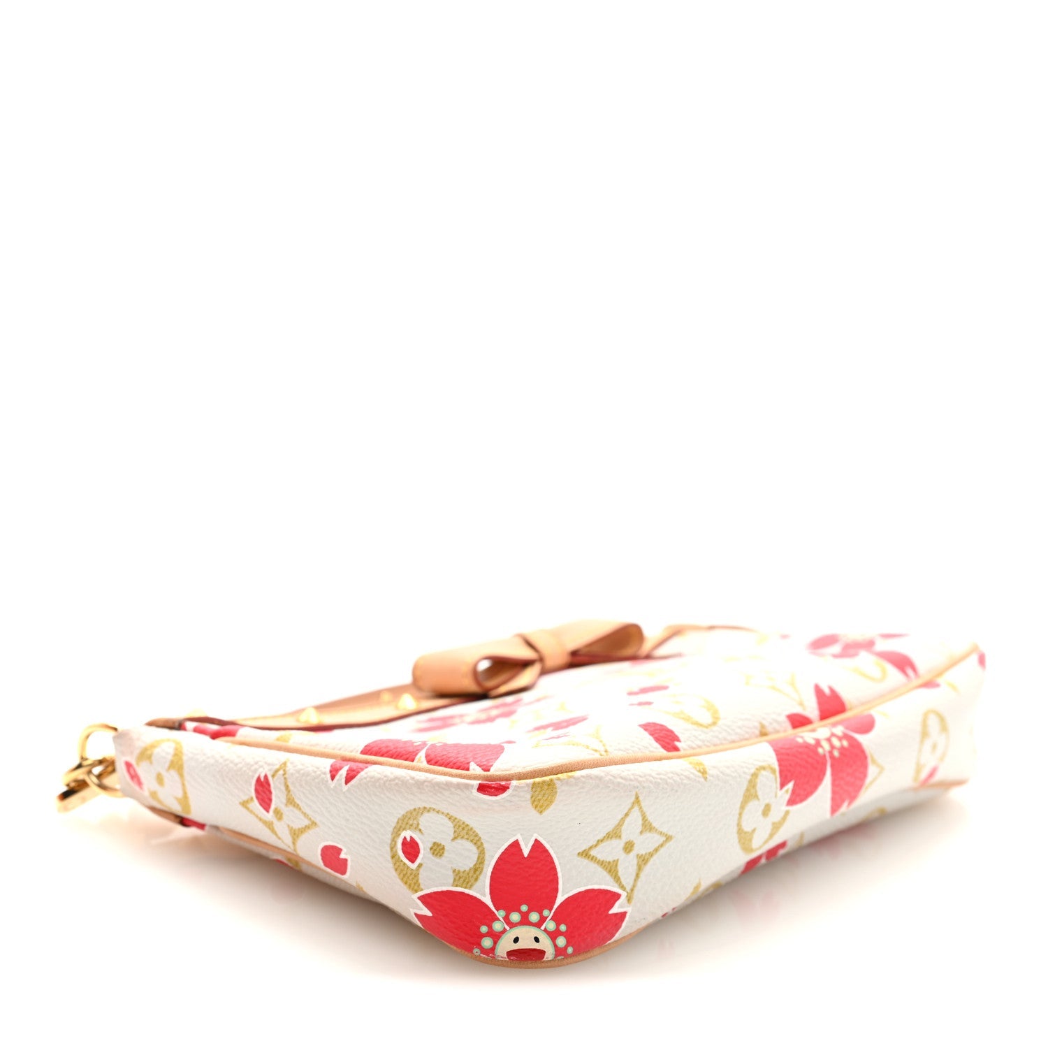 Louis Vuitton Monogram Cherry Blossom Pochette Accessories Red
