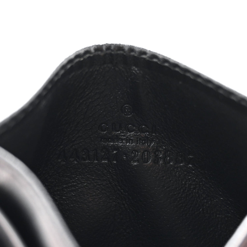 Gucci Calfskin Matelasse GG Marmont Card Holder Black