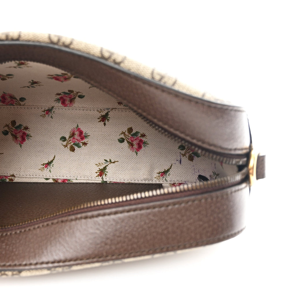 Gucci GG Supreme Monogram Web Neo Vintage Shoulder Bag Beige New Acero Crop