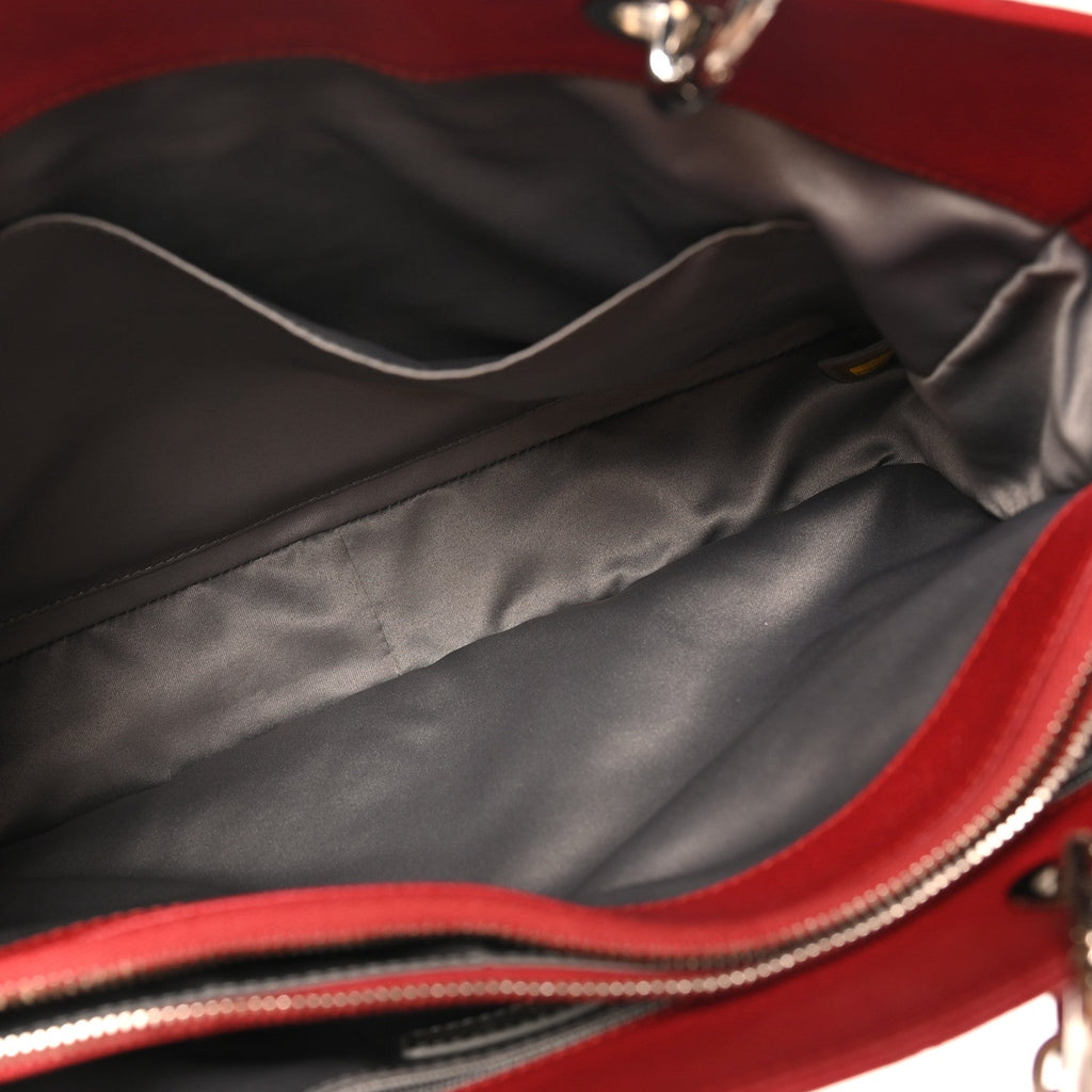 Chanel Caviar Quilted Grand Shopping Tote GST Red