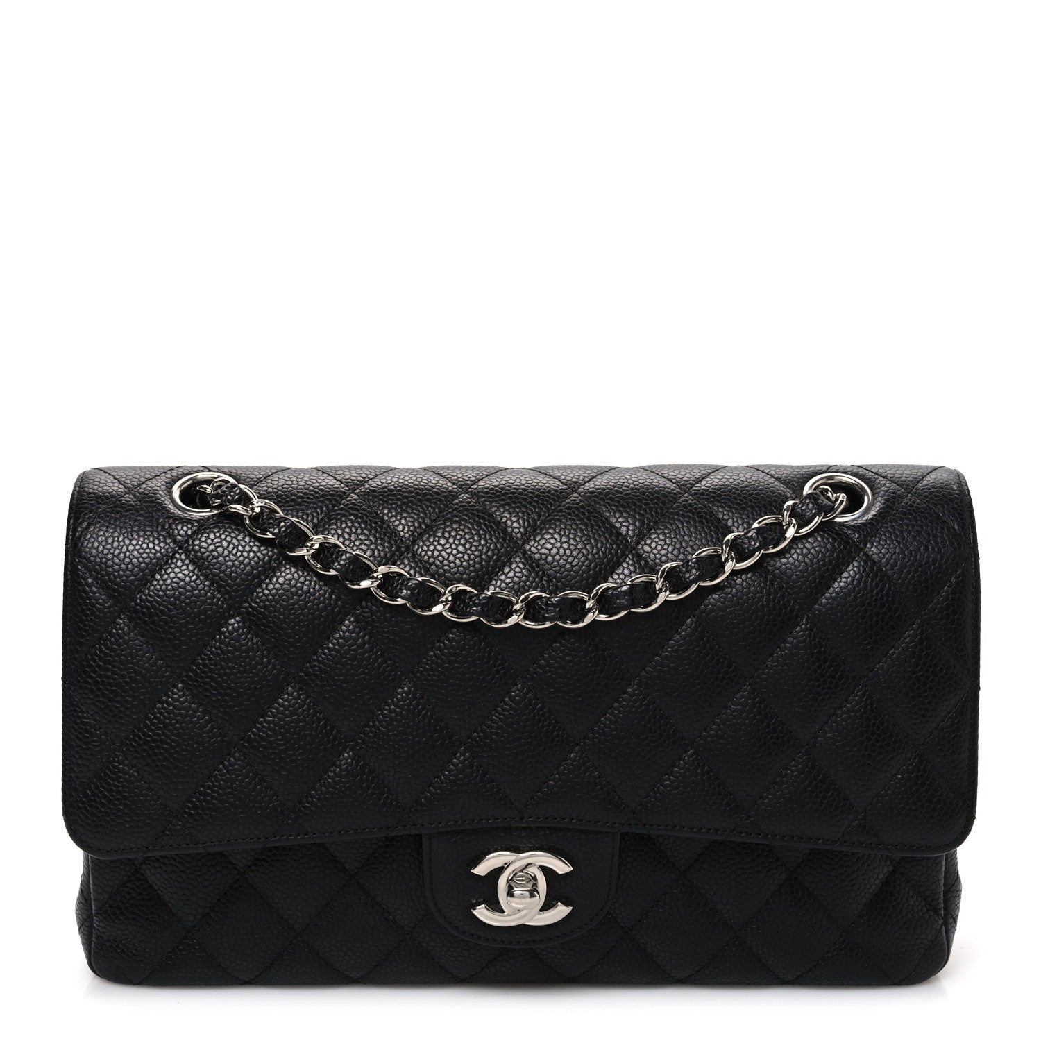 Chanel Caviar Quilted Medium Double Flap Black