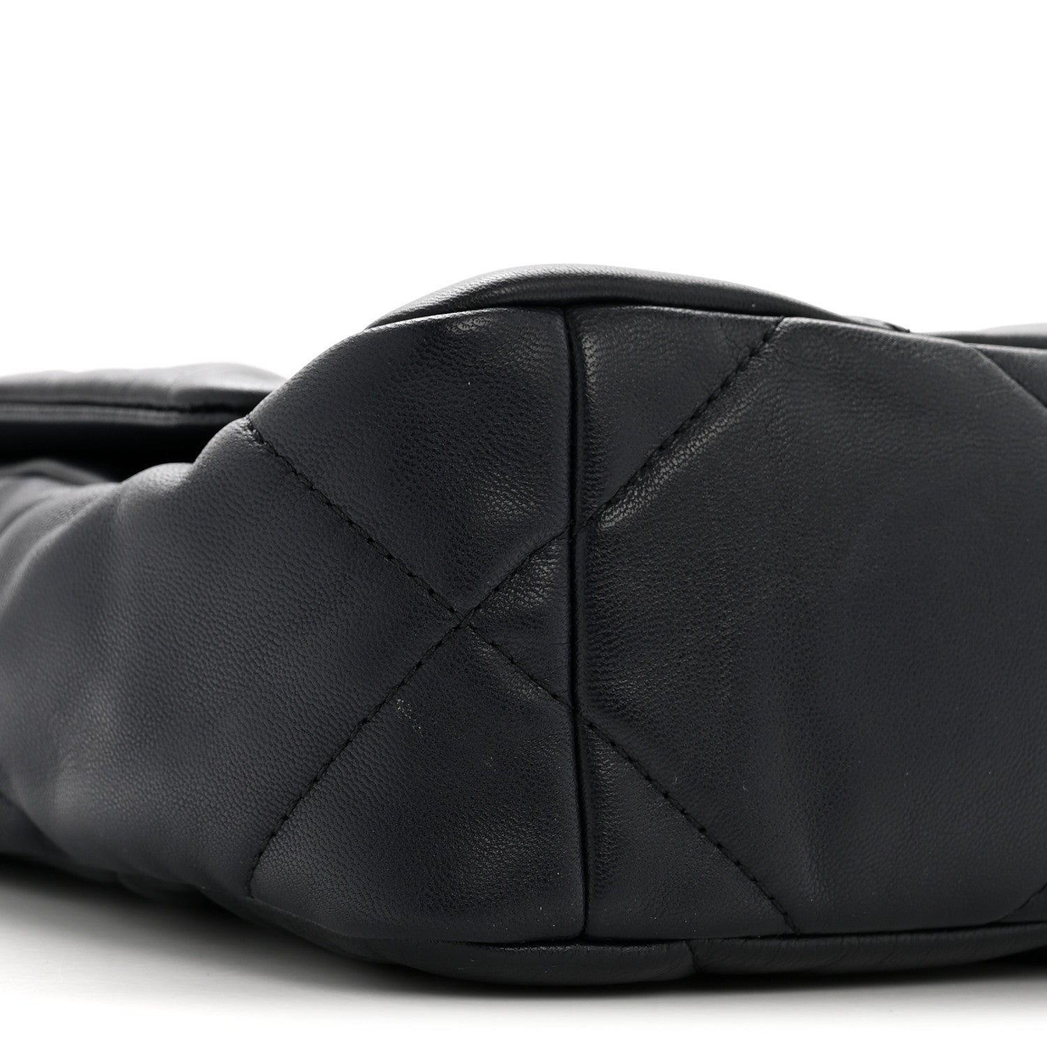 Chanel Goatskin Quilted Medium Chanel 19 Flap Navy Blue