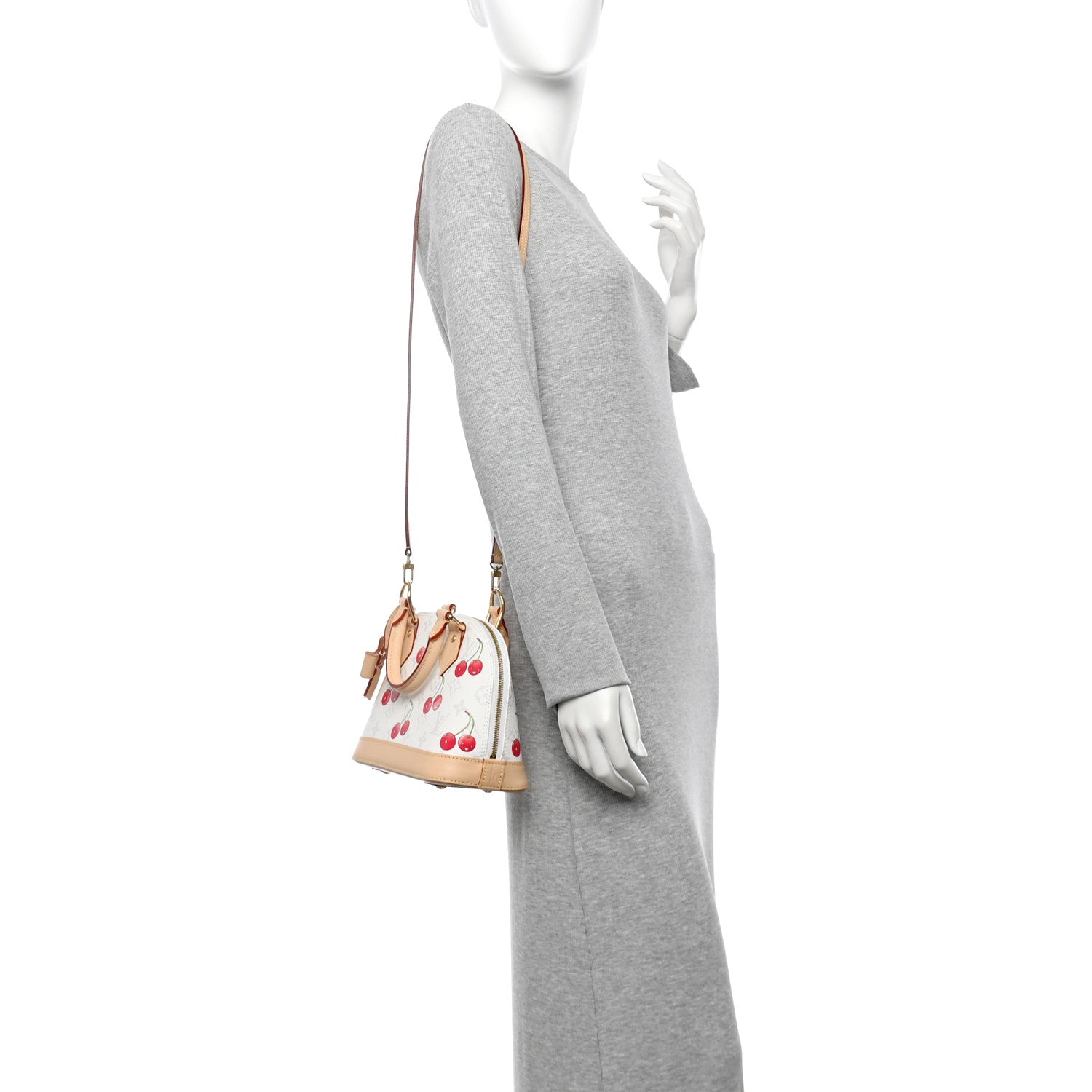 Louis Vuitton LV X TM Monogram Cerises Alma BB White