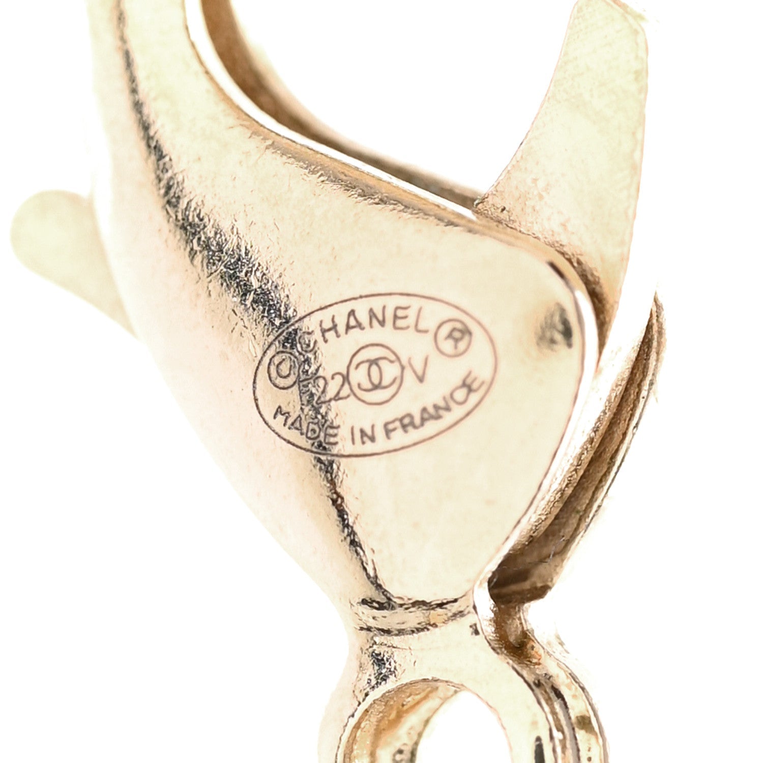 Pearl CC 100th Anniversary Necklace Light Gold