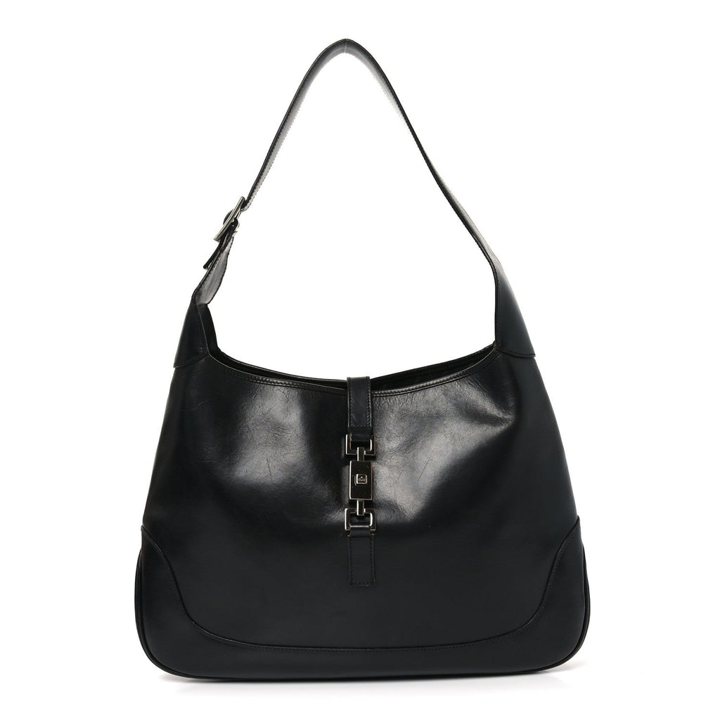 Gucci Calfskin Jackie O Hobo Black
