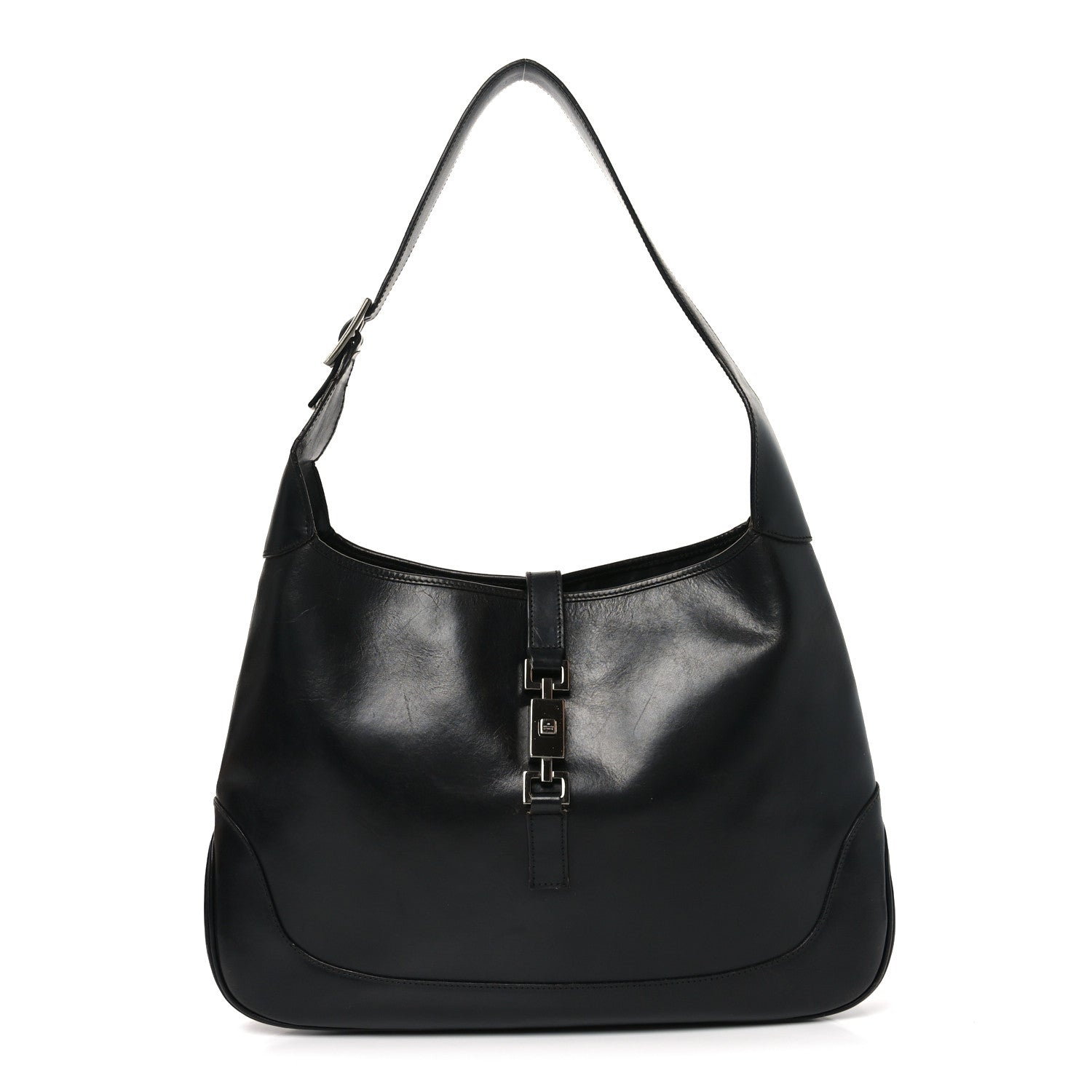 Gucci Calfskin Jackie O Hobo Black