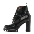 Louis Vuitton Glazed Calfskin Monogram Star Trail Ankle Boots 39 Black