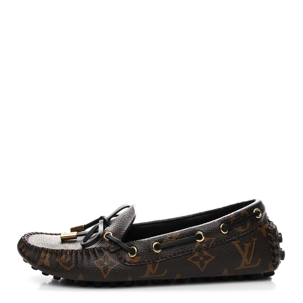 Louis Vuitton Patent Monogram Gloria Loafers 35