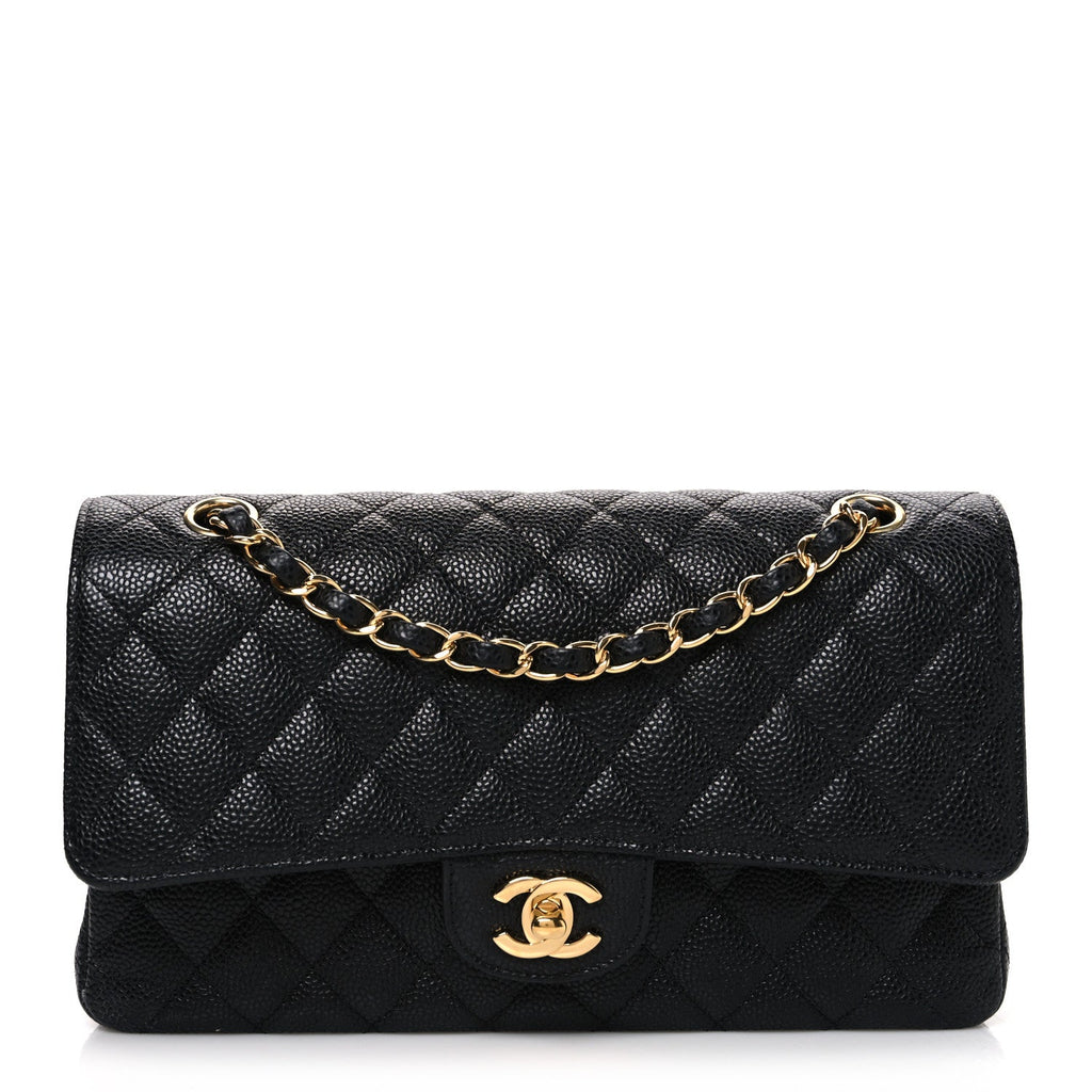 Chanel Caviar Quilted Medium Double Flap Black