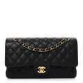 Chanel Caviar Quilted Medium Double Flap Black