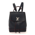 Louis Vuitton Soft Calfskin Lockme Backpack Marine Rouge