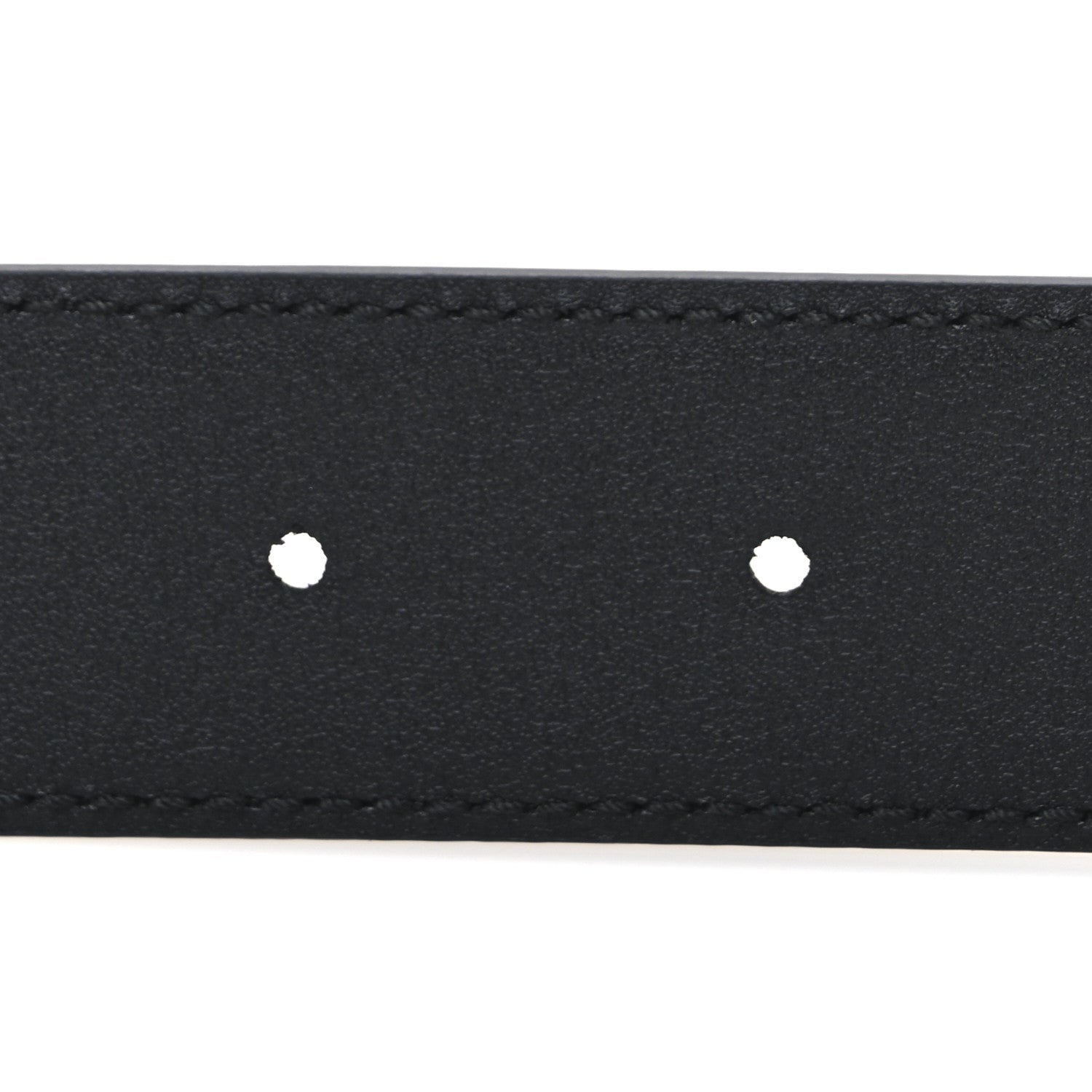 Gucci Plutone Calfskin Crystal Double G 30mm Belt 75 30 Black