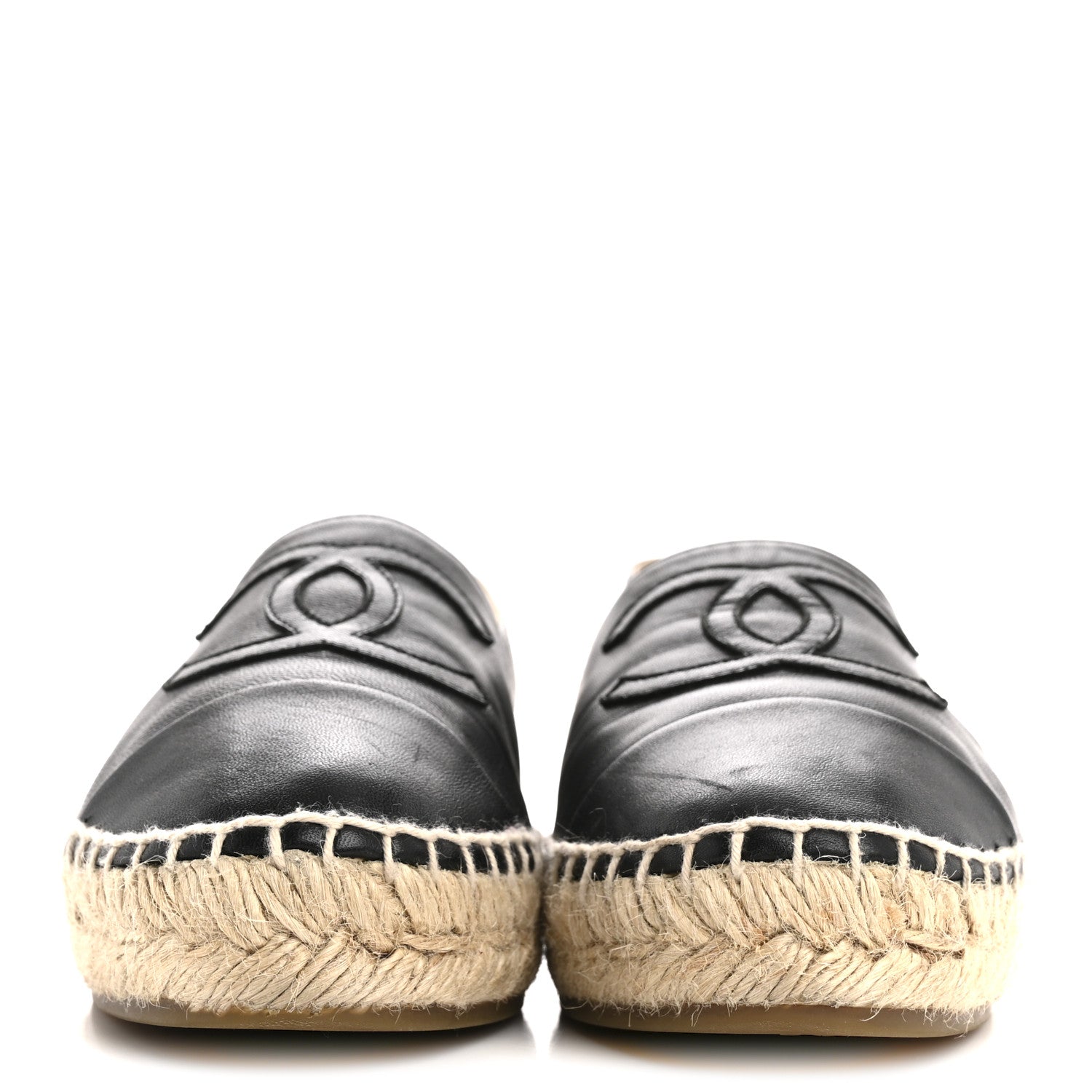 Lambskin CC Espadrilles 36 Black