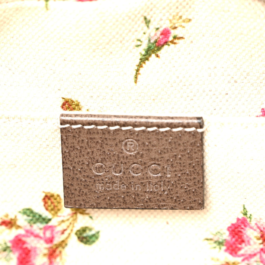 Gucci GG Supreme Monogram Web Neo Vintage Shoulder Bag Beige New Acero Crop