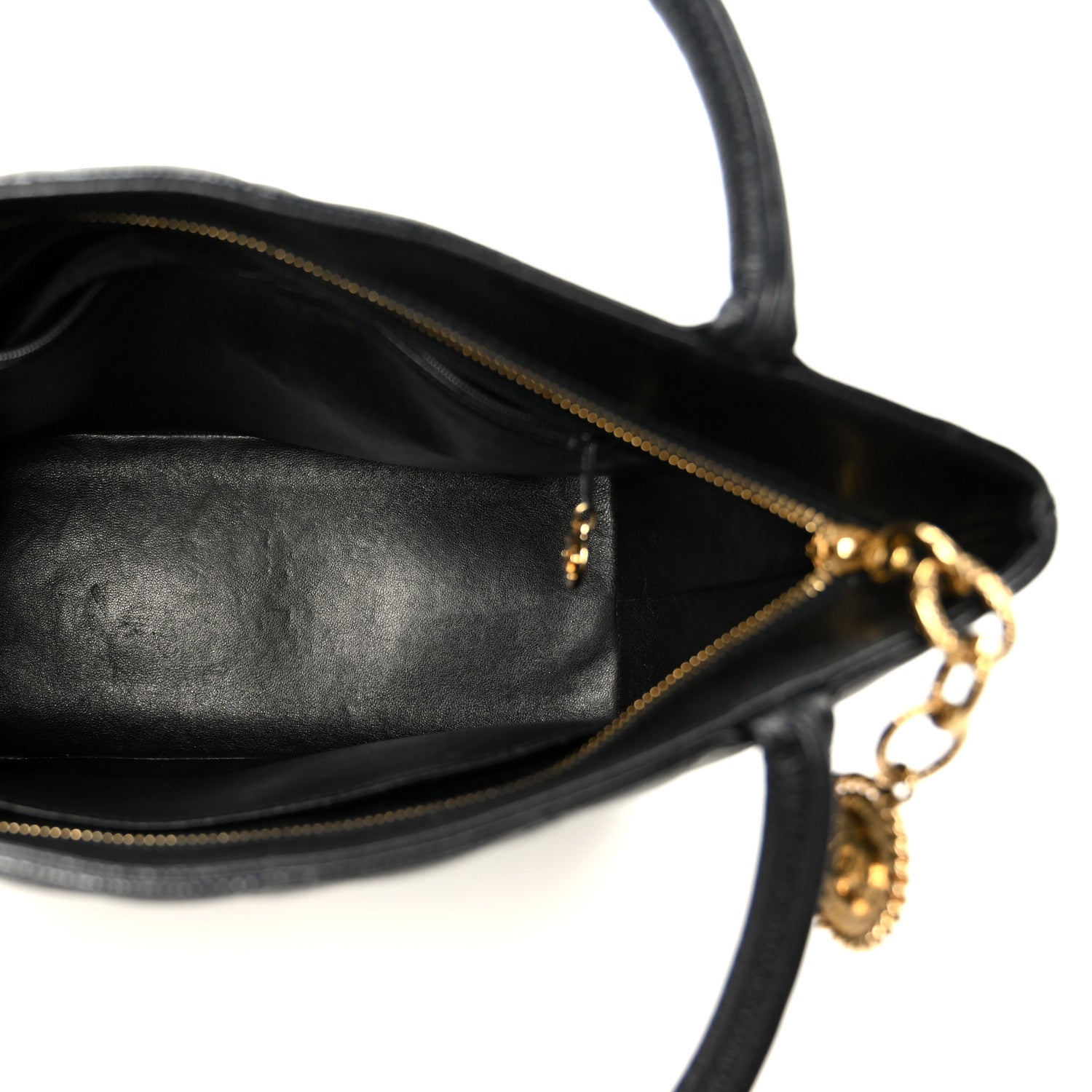 Chanel Caviar Quilted Medallion Tote Black