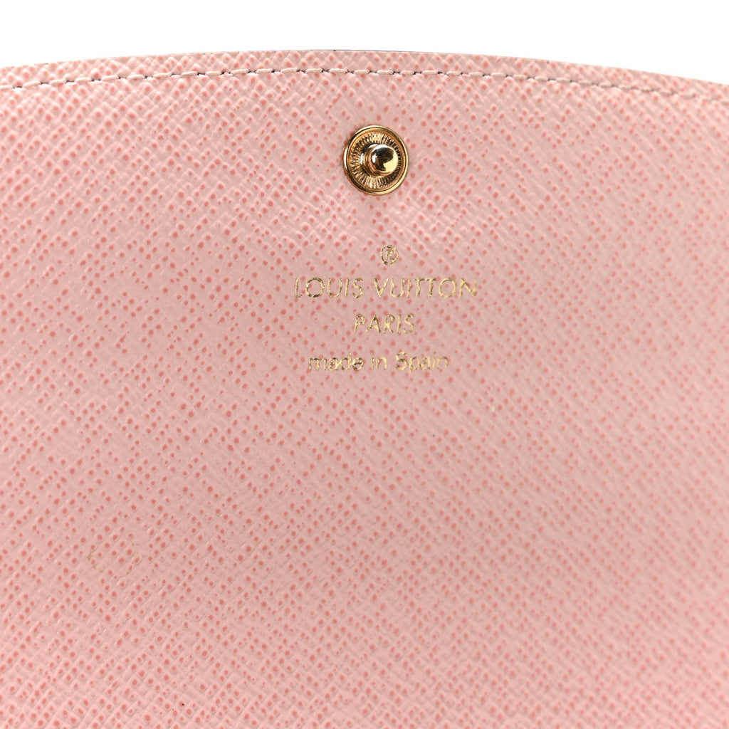 Louis Vuitton Monogram Emilie Wallet Rose Ballerine