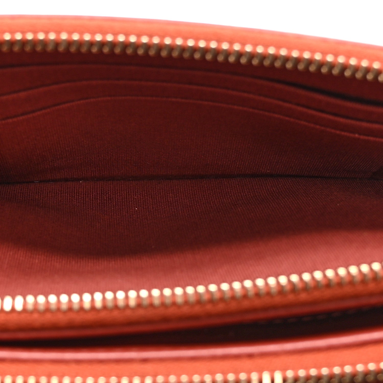 Chanel Lambskin Quilted Small Boy Clutch With Chain Orange