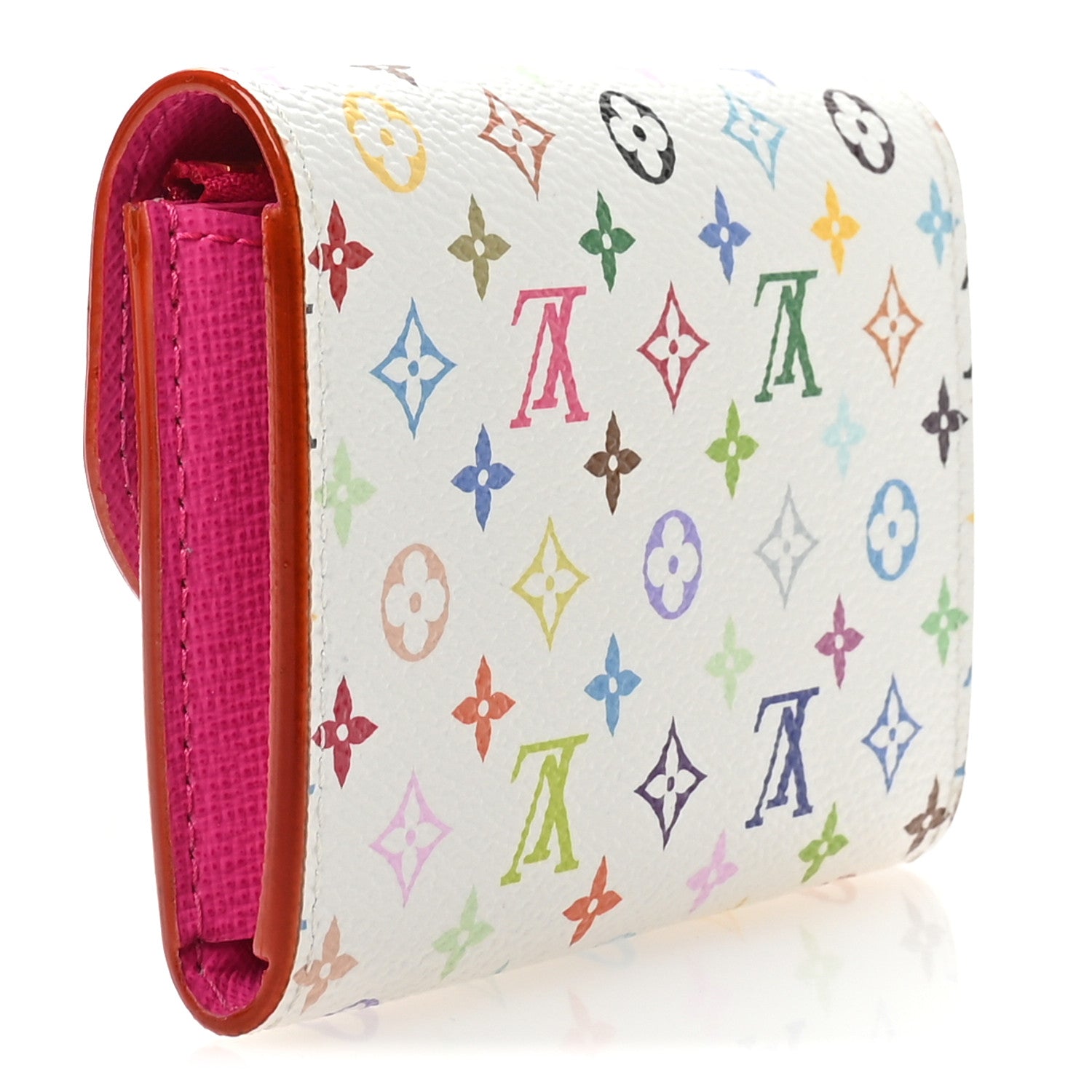 Louis Vuitton LV X TM Monogram Multicolor Rosalie Coin Purse White Kawaii Pink